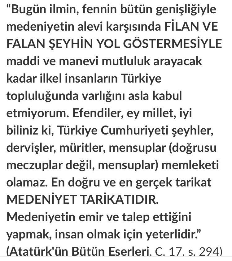 İnternette dolaşan 17 Aralık 1927 tarihli o düzmece metnin aslı,Atatürk'ün 30 Ağustos 1925 tarihli şu sözleridir.Gerçek öngörüsü daha etkili
