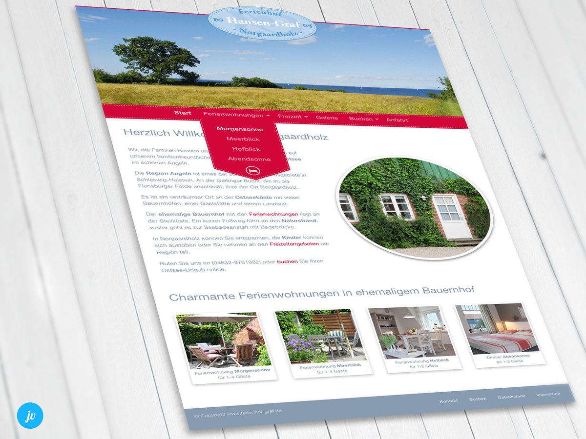 seepferdchen236's tweet photo. #Webdesign #Portfolio: Website für #Ferienwohungen in #Norgaardholz. Framework #Foundation6 von #Zurb. URL: https://t.co/Betd51xYGn https://t.co/JDrhfdEtgv