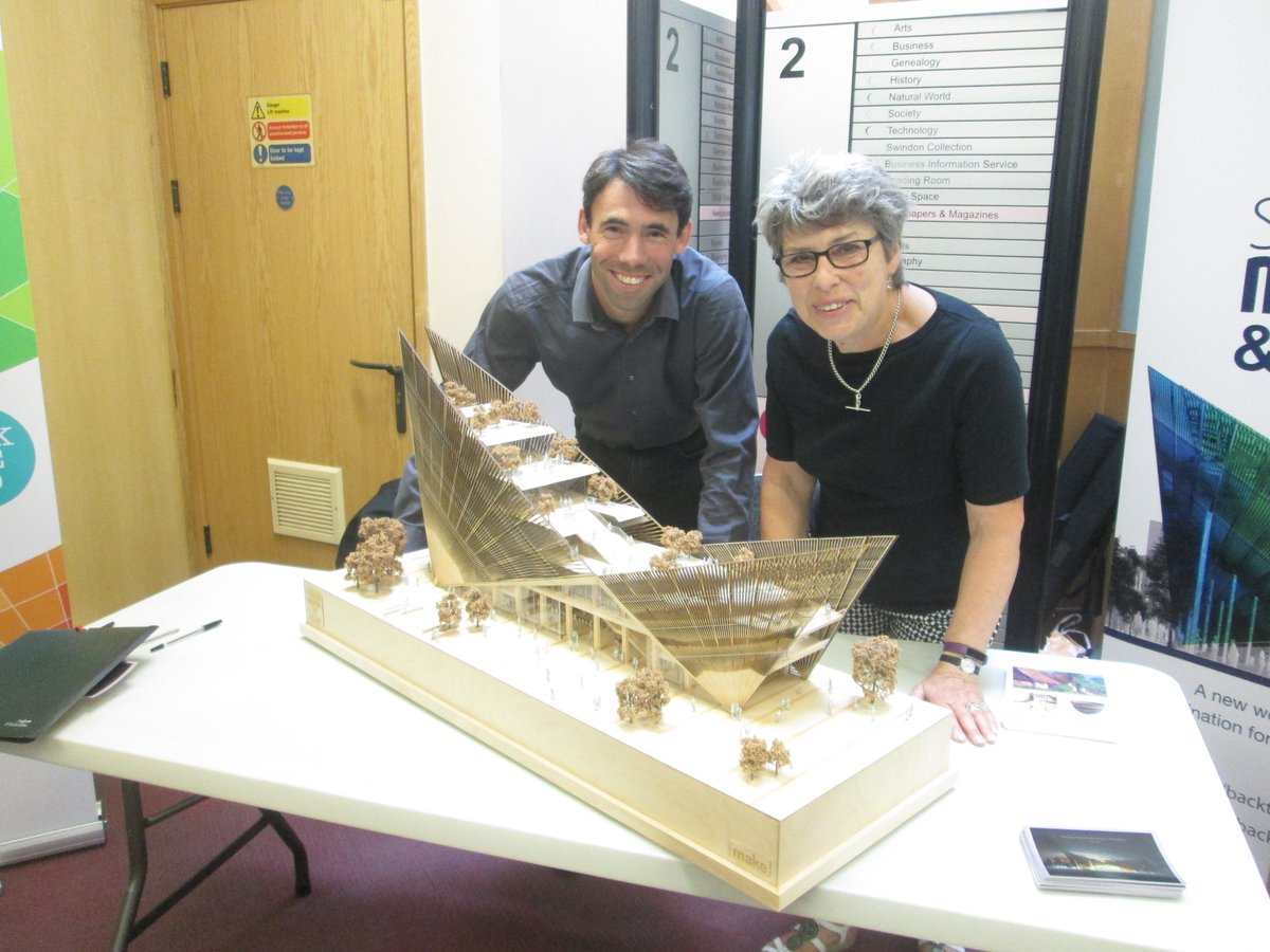 SwindonCouncil's tweet photo. See the model for the new #Swindon @MuseumandArt Gallery @SwindonLibrary today. #rtthursday https://t.co/JlpZaNJyDl