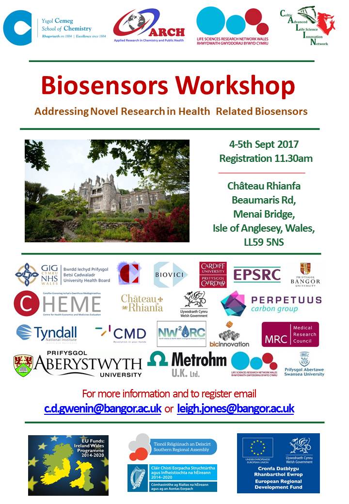 CALIN_LifeSci's tweet photo. Don't forget to register for our biosensors workshop 4th-5th September 2017 https://t.co/LGZgWokcc3 @LSRNW @IrelandWales @BangorUni https://t.co/IvLNfUqivr