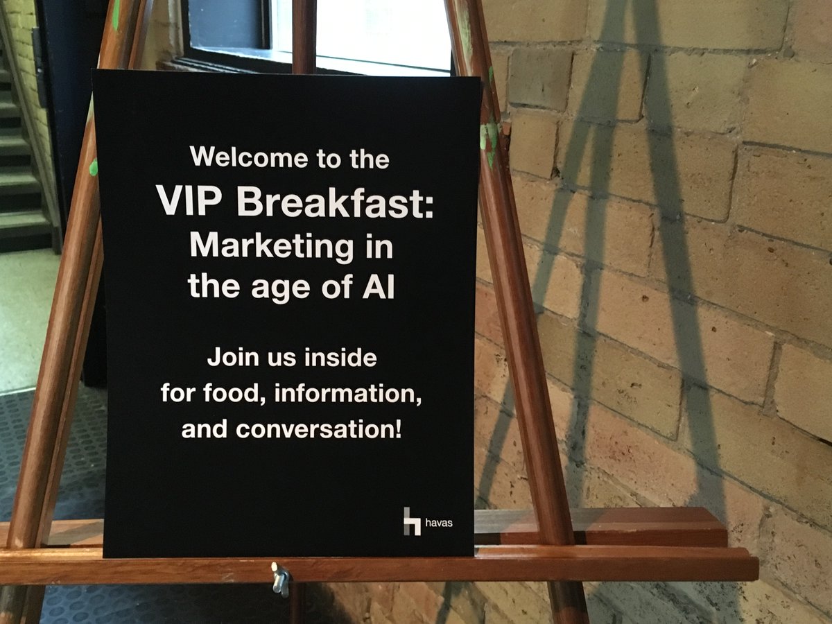 HavasCanada's tweet image. Good morning, Twitter! If you missed yesterday's event, follow our feed for a look inside today's #VIPBreakfast with @Quarkstone! #AI