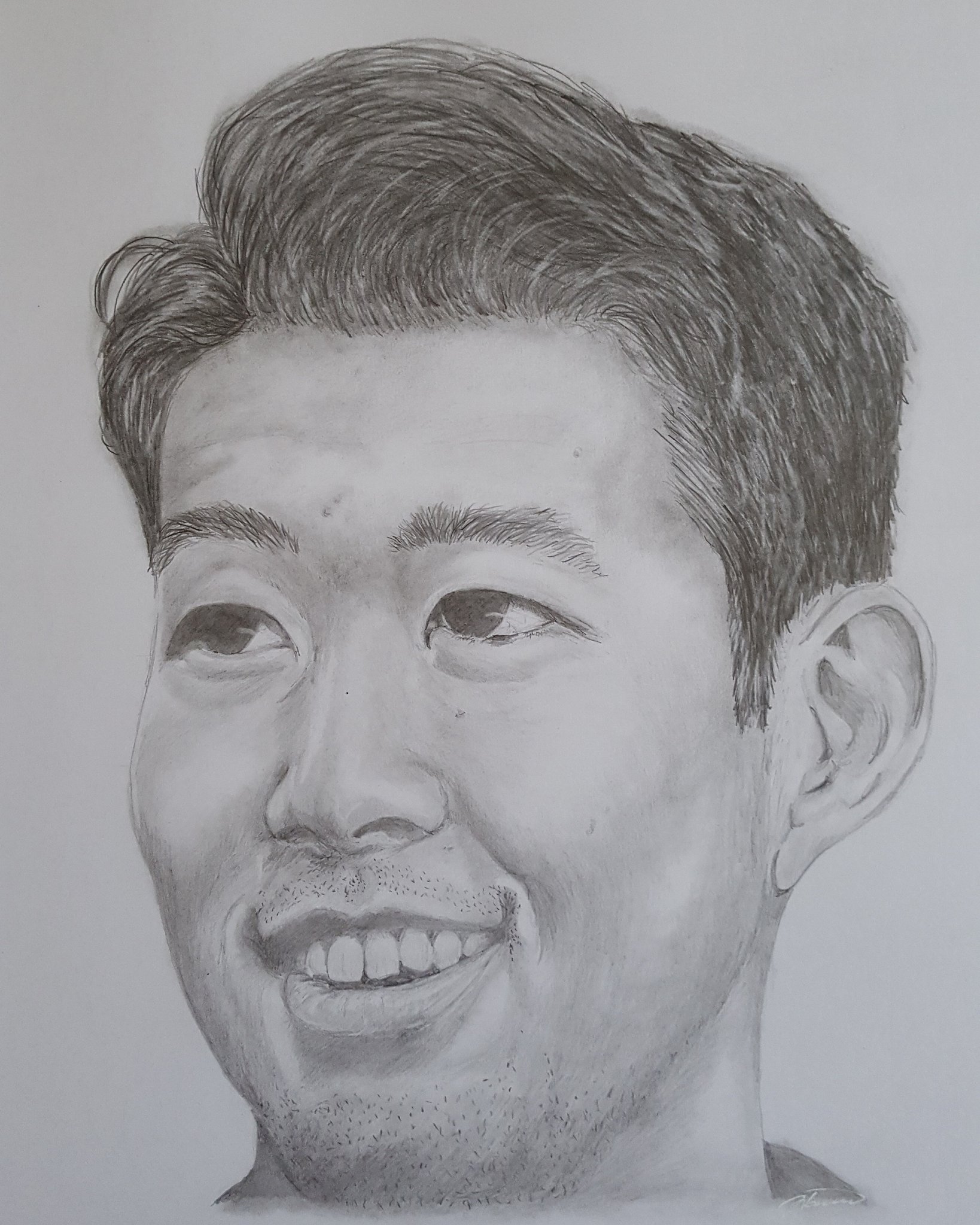 Procedimiento de dibujo: Son Heung Min