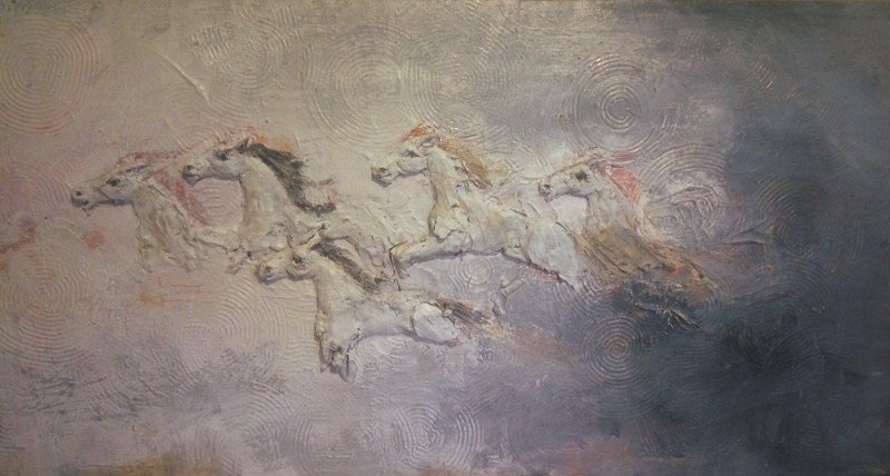 Bas-relief in progress: Horses in motion simonandfinn.com/2017/07/20/bas…