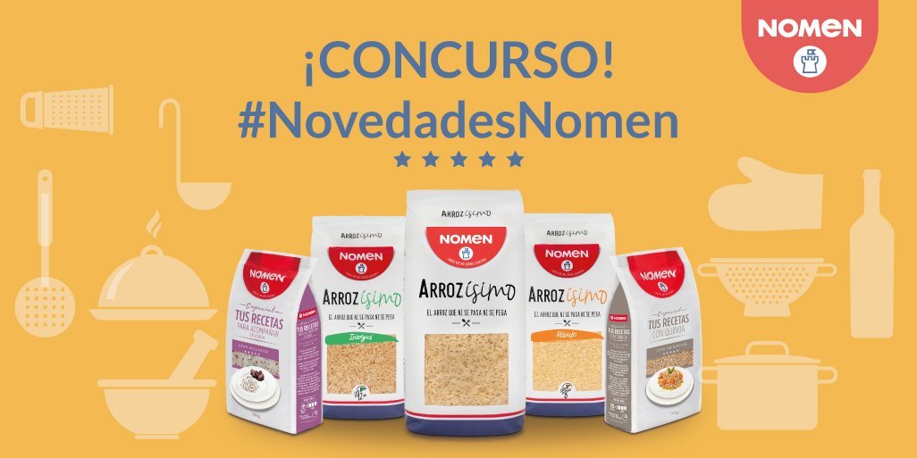 NomenFoods's tweet photo. Nuevo #concurso: haz Follow + RT ¡y gana un #lote de #NovedadesNomen! 😃 Bases 👉 https://t.co/bBhSVxGNnR (Fin: 27/07) https://t.co/dQ7ra5n9ts
