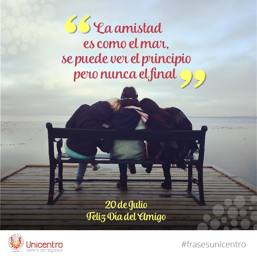 UnicentroBC's tweet photo. Feliz día del amigo! #emprendedores #DiaDelAmigo https://t.co/WBYUwWU8Y8
