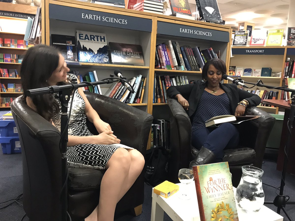hannahbrightpr's tweet photo. .@ehauserwrites and @MaiMusie at @blackwelloxford discussing #feminism in Greek mythology now! @TransworldBooks #ForTheWinner https://t.co/T8zVJ1DoJY