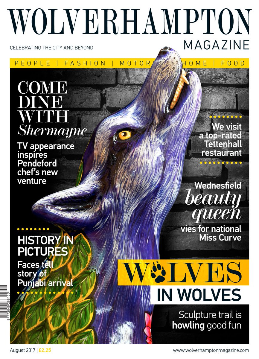 SELECTWtonDud's tweet image. We're howling with joy at our latest mag celebrating the fantastic #wolvesinwolves trail around the city. #August issue on sale now