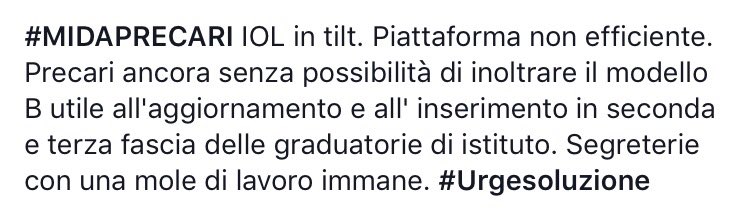 RosaClarice80's tweet photo. @LaRepubblica_it @Corriere #precari #scuola #MIDAperRUOLO sistema informatico MIUR non efficiente @masciameleo https://t.co/eVEAEXnvyJ