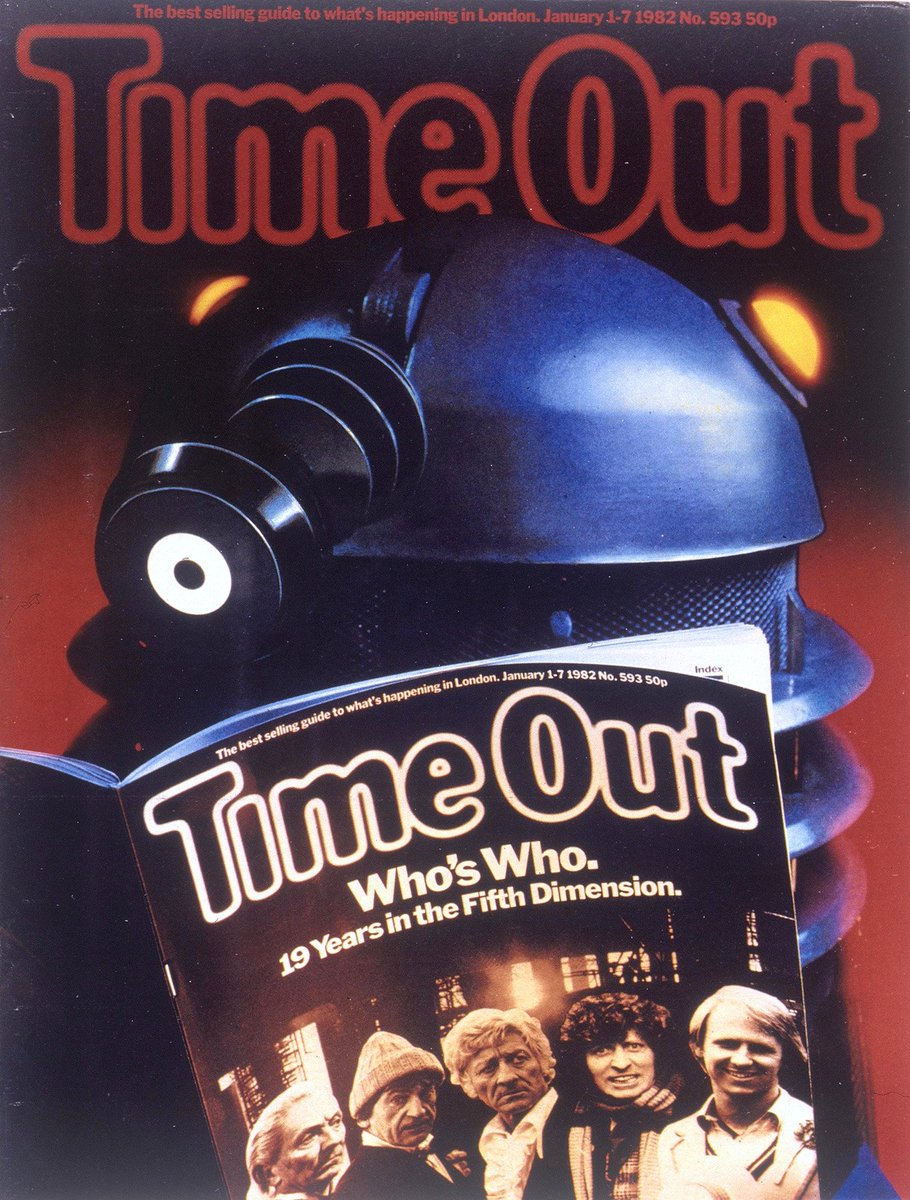 TimeOutPics's tweet image. To celebrate the 13th Doctor, Jodie Whittaker, here's a cover from January 1982 #TimeOutArchive @bbcdoctorwho #DoctorWho