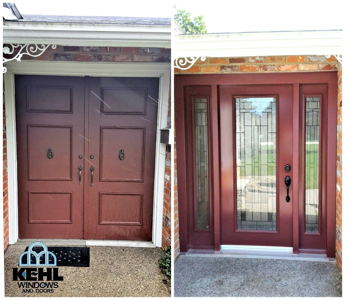 KehlWindows's tweet photo. Before and after door installation. What does your entry door look like? #doors #installation #YQG https://t.co/OLbQ5DSmbs