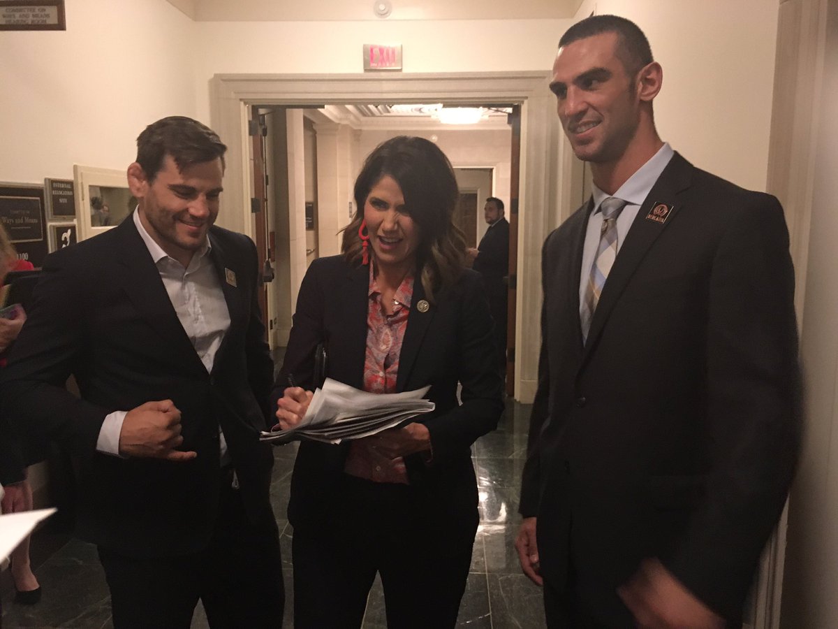 MMAFA's tweet photo. Thank you @RepKristiNoem for sponsoring the @MuhammadAli Expansion Act &amp; helping bring integrity to combat sports!  #AliAct2MMA @RepMullin https://t.co/ImF6dhxqtt