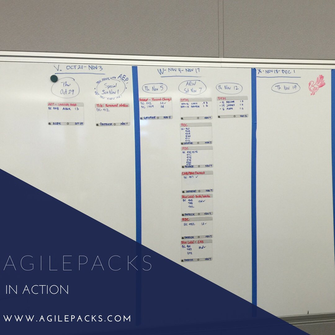 AgilePacks's tweet photo. Enabling Agile software development at one of NC’s largest employers. #projectmanagement #kanban #agile #scrum https://t.co/5h9g597leP