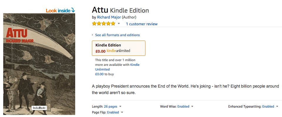 _indiebooks's tweet photo. To celebrate the launch of #begat, Attu is completely free all day! @AmazonKindle @AmazonKDP #giveaway #freeebooks https://t.co/lN9mUjlAES https://t.co/H2uCfTSHIJ