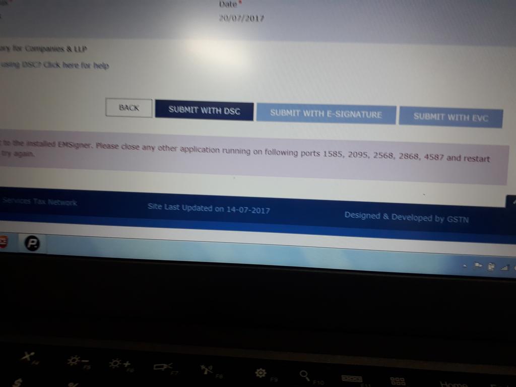 Ravikhatod1971's tweet photo. @askGSTech Getting error of ports https://t.co/fH37WWB6ji