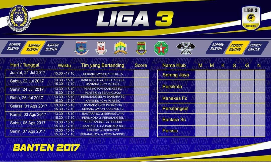 BentengMania_FC's tweet photo. Jadwal liga III zona Banten #persikota #spirit98 https://t.co/HuLqpb3JKM