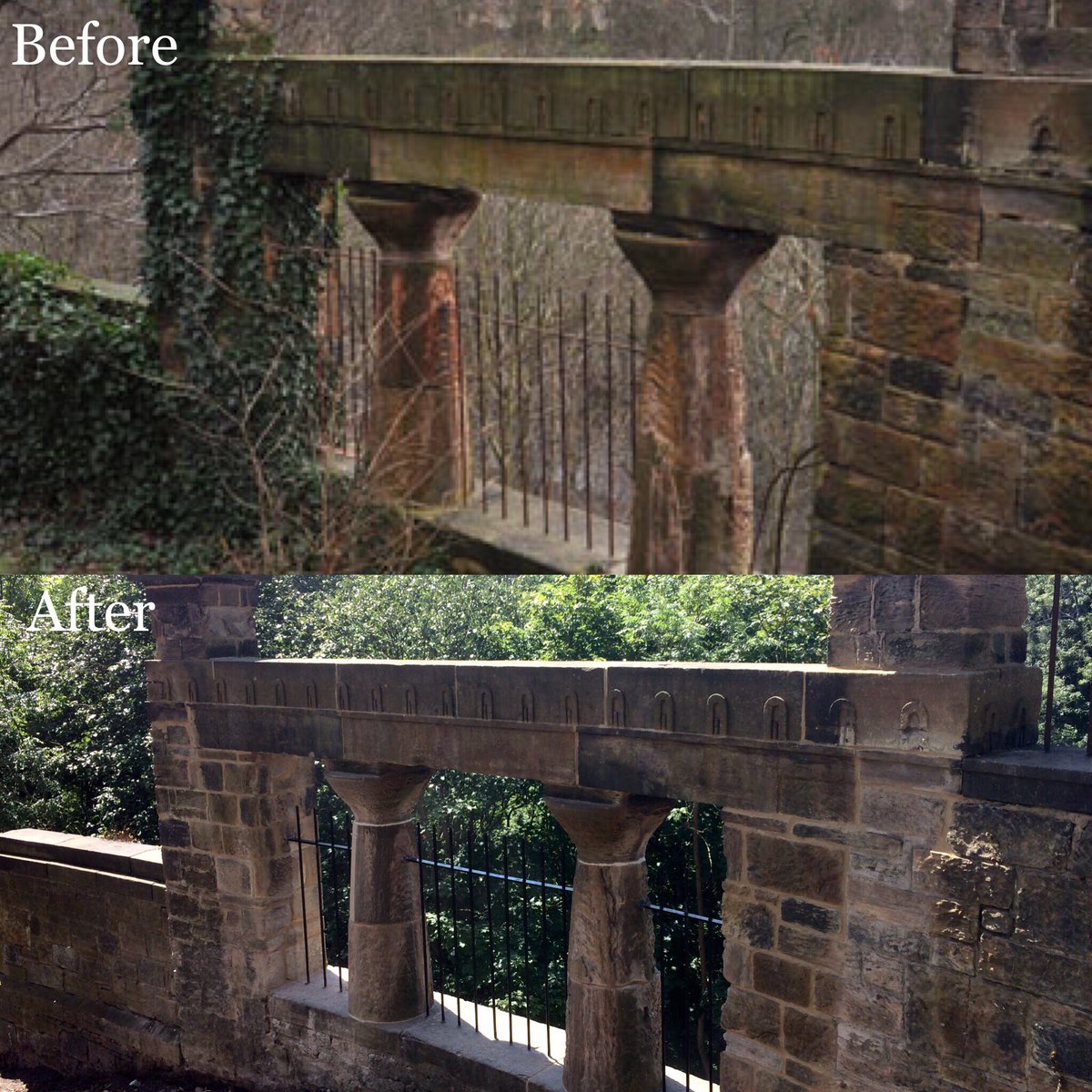 SixtySteps's tweet photo. The #bellevuerestoration is almost done! What a difference. The Bellevue can be admired from the street now. https://t.co/YFSlzkq9im