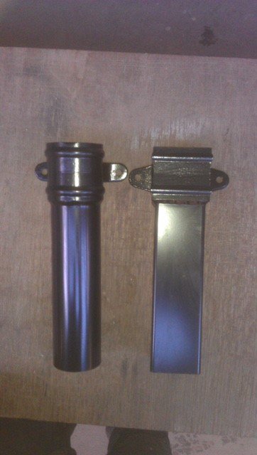BRSGuttering's tweet photo. Cast collared rainwater pipe samples fabricated by Bridge Rainwater solutions #castcollared #rainwater #pipes #black #work https://t.co/dLaINGcqBR