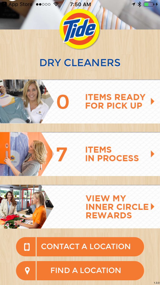 terrenceshaw's tweet image. Even my dry cleaners have an app.  Loving the fact I don&apos;t have to get a paper receipt!  #appforthat #tech