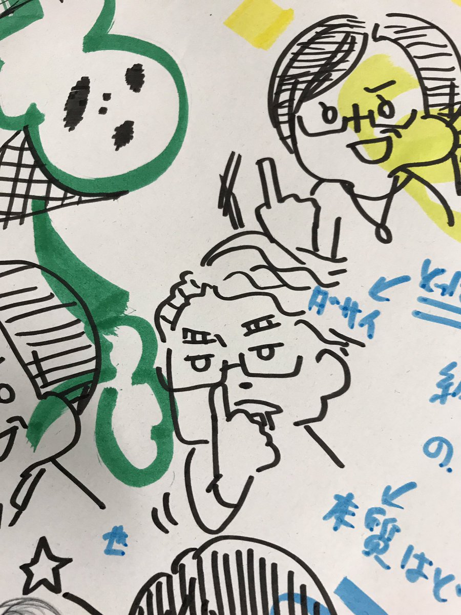 HidehiroTakeda's tweet photo. 同僚が描いたワシの自画像 https://t.co/qS4vur9JPP