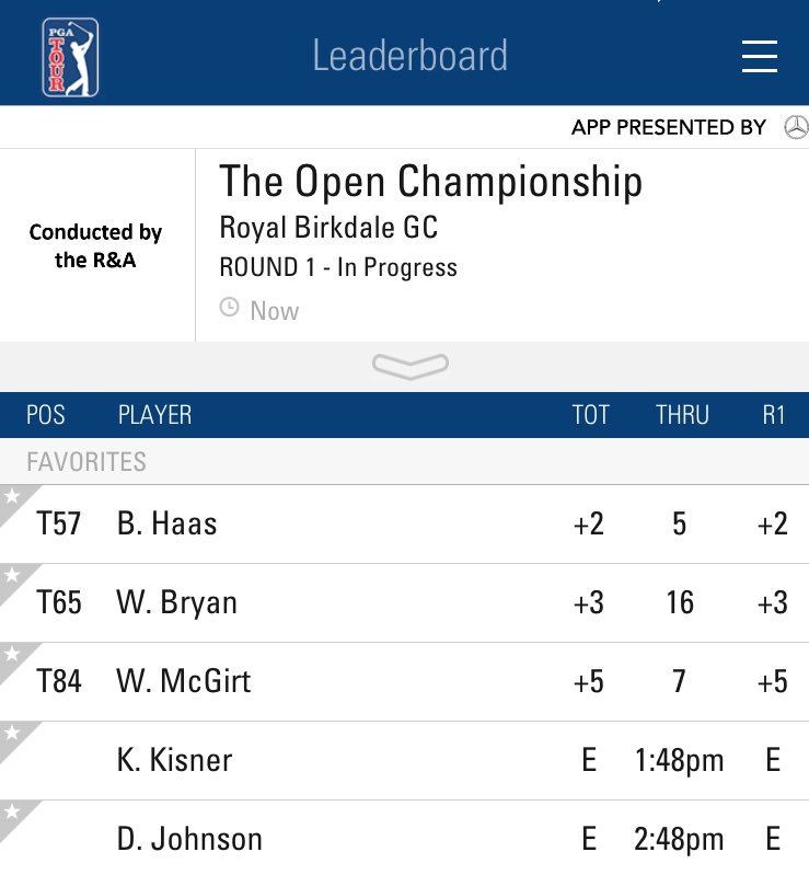 SCJGA's tweet photo. No #tbt here- it's happening TODAY! Watch SCJGA Alums as they begin the @TheOpen and the @BarbasolPGATOUR #TheOpen #SCProud 🏌🏼⛳️🏆 https://t.co/XKc8tFTaRK