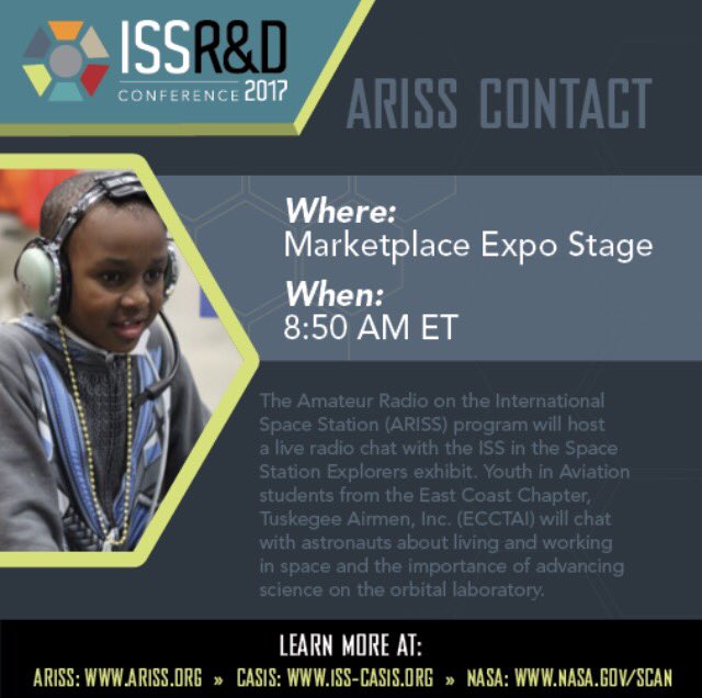 Astronauts Carl Walz (L) and <a href="/AstroTerry/">Terry Virts</a> (R) speak with ARISS International Chair Frank Bauer speak with students ahead of radio contact.