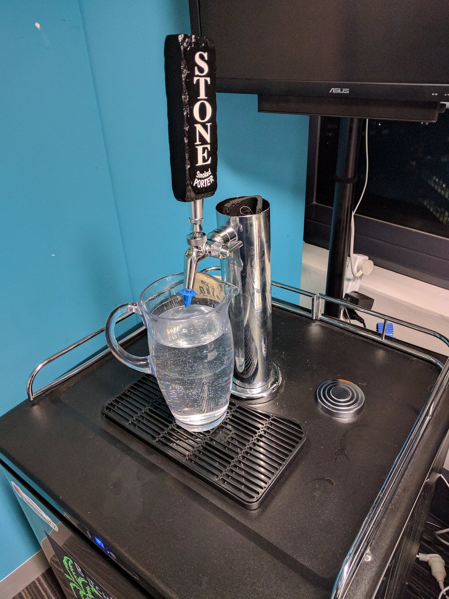 alangarf's tweet photo. Back working on the keg. Using a temp sensor and a 5W resistor to detect beer flowing and take a picture of the willing drinker. #learnosity https://t.co/xaObq7qOnL