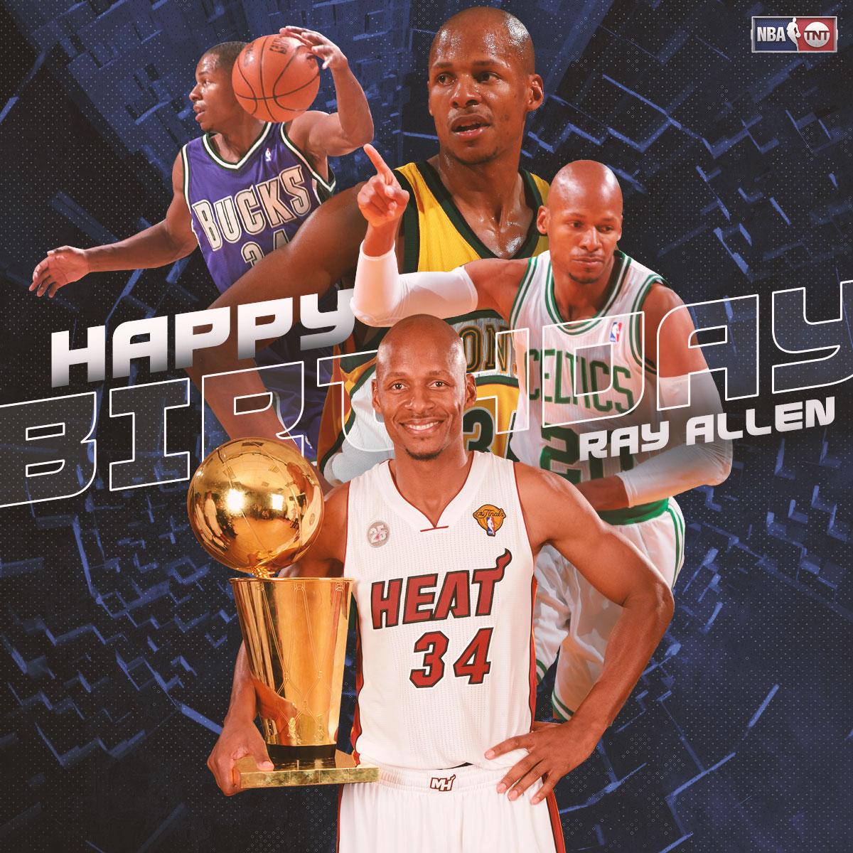 Happy Birthday to 2x NBA champion & 10x All-Star, Ray Allen! 