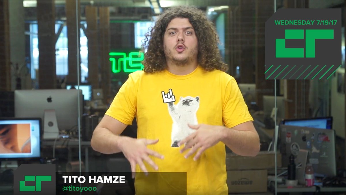 willhsu7's tweet photo. @titoyooo in @startup_stadium rock cat t shirt haha!!! #TechCrunchReport https://t.co/neoHdO3YK3