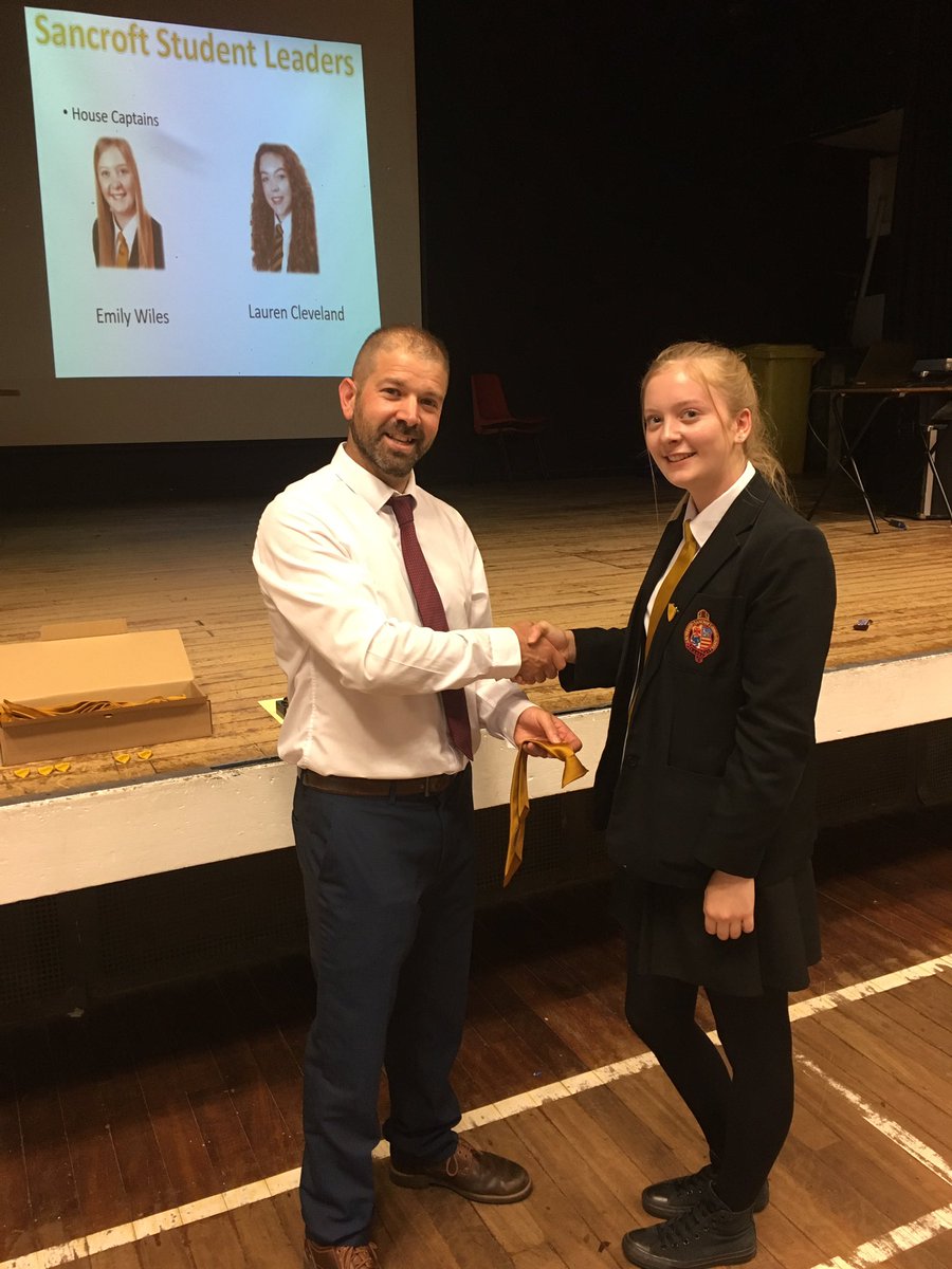 SancroftAcademy's tweet photo. The newly appointed Sancroft House Captains receiving their tie and badge! #ASHSStudentLeaders https://t.co/hwFBL3jaiB