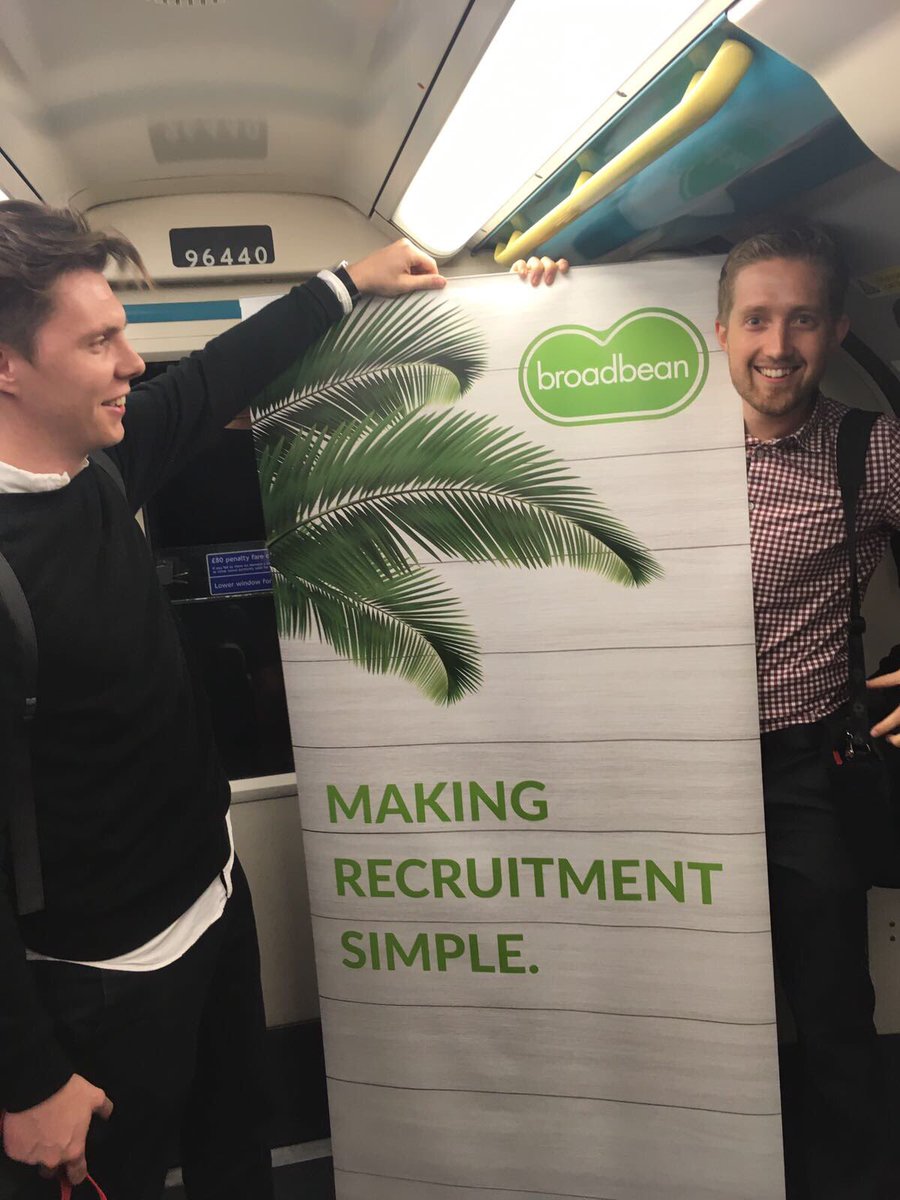 BroadbeanGlobal's tweet photo. Making recruitment simple everywhere we go @TfL @JoshBroadbean #makingrecruitmentsimple #tubelolz #jubileeline https://t.co/A8eHFEMqLV