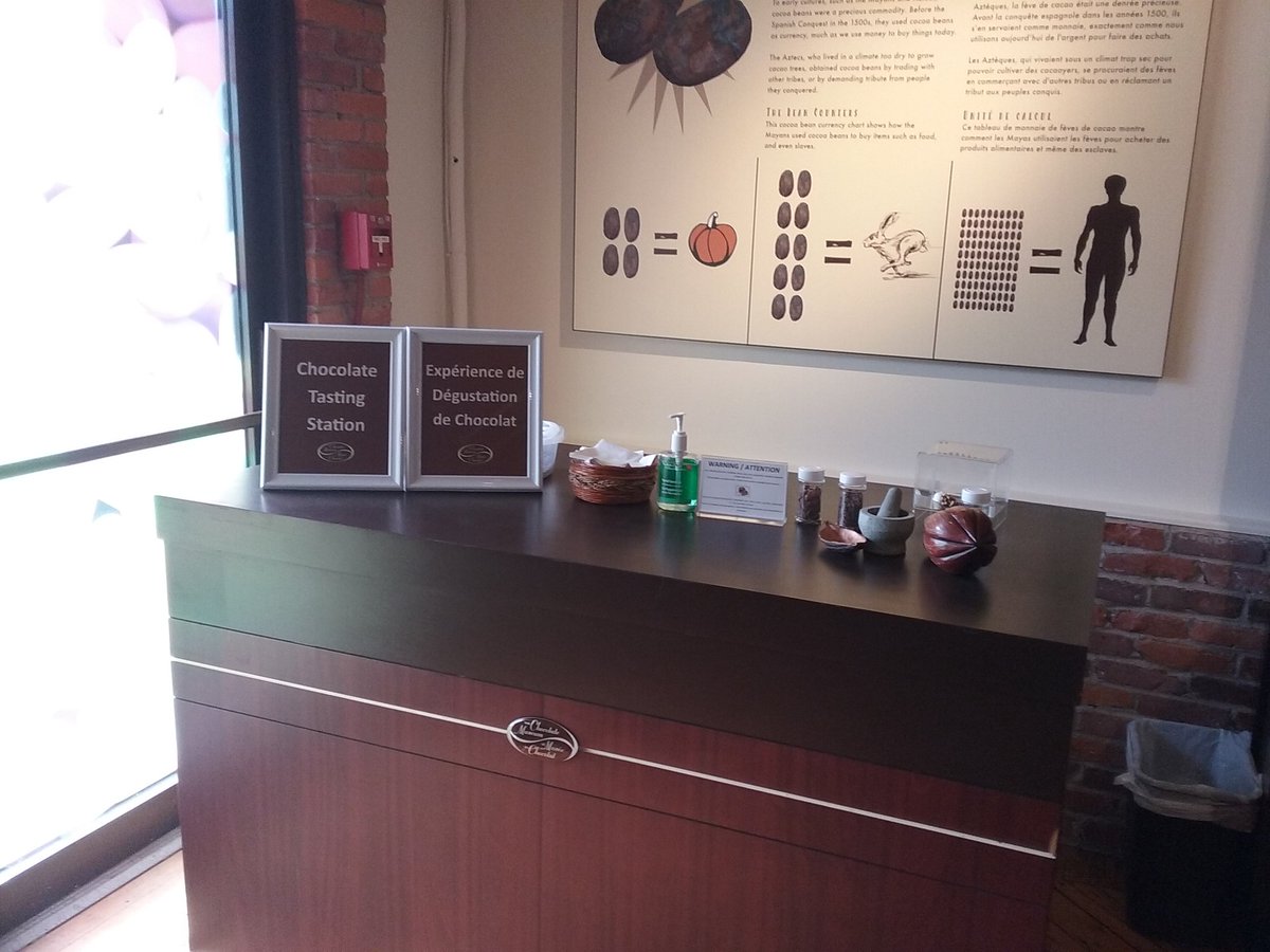 Mission tasting station complete. Come down to The Chocolate Museum to learn about the history of chocolate.