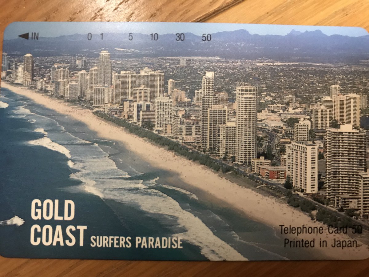 Rｓ山影 Twitter ನಲ ಲ 昔 集めていたテレホンカードより 新婚旅行先のオーストラリアで買ったゴールドコーストのテレカ 日本人向けの お土産やったんですかね 山影テレカ ゴールドコースト