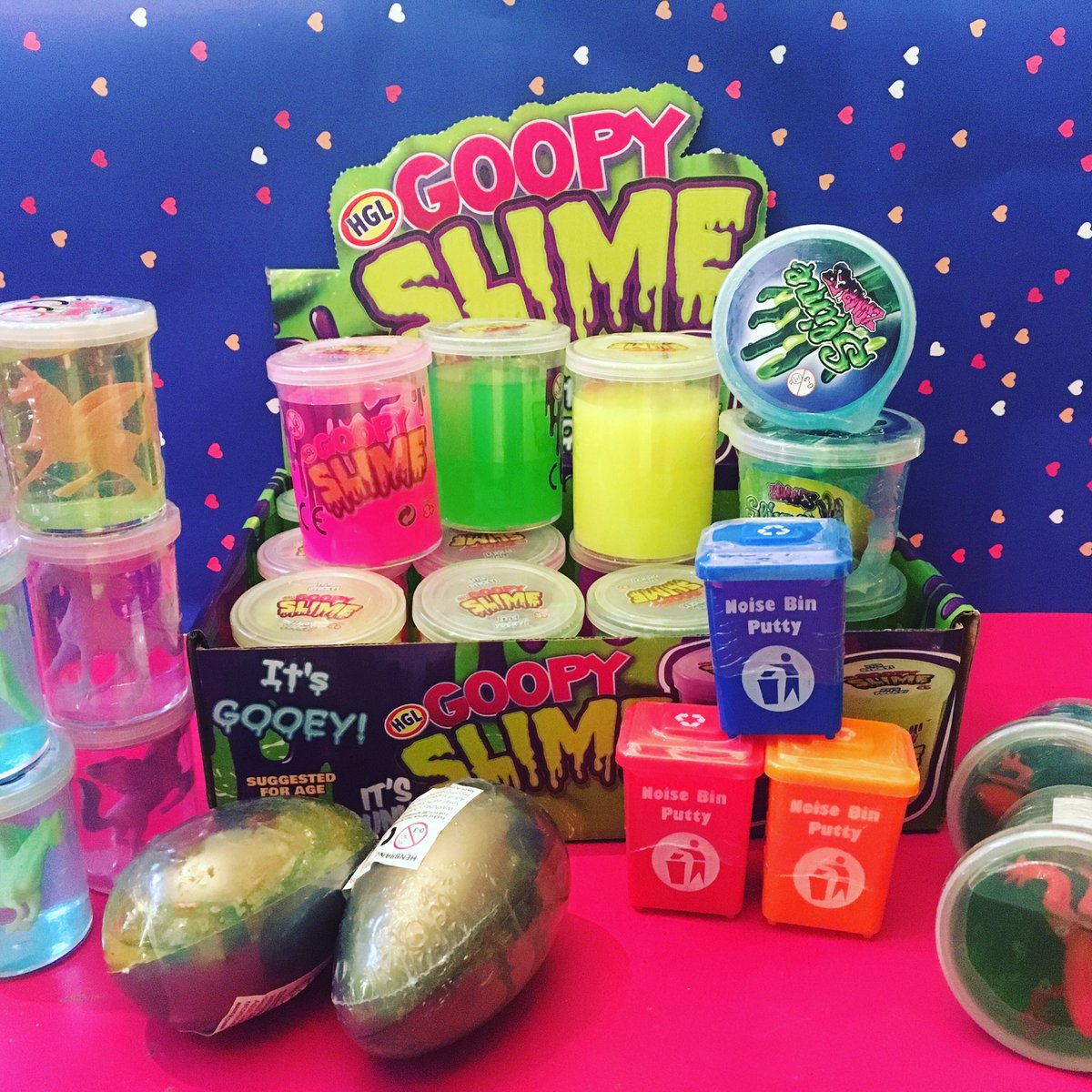 papagaioworld's tweet photo. Need slime? We got slime. Lots. #slime #slimecraze #unicornslime #zombieslime #alienslime #frogslime https://t.co/DH7GouREp0