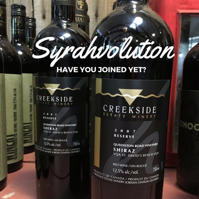 CreeksideWine's tweet photo. Join the #syrahvolution at Creekside and stop by to grab an EXTREMELY LIMITED re-release of the 2007 reserve shiraz! It's waiting for you! https://t.co/D5Nn0UTZ2D