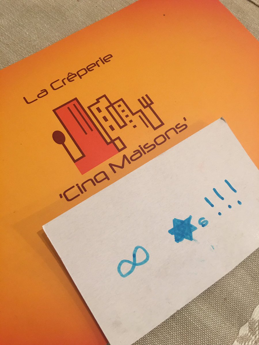 Another great rating from our little customers. This time we were given ⭐️ to infinity 😍. Who can beat that? #5maisons #Richmond #creperie