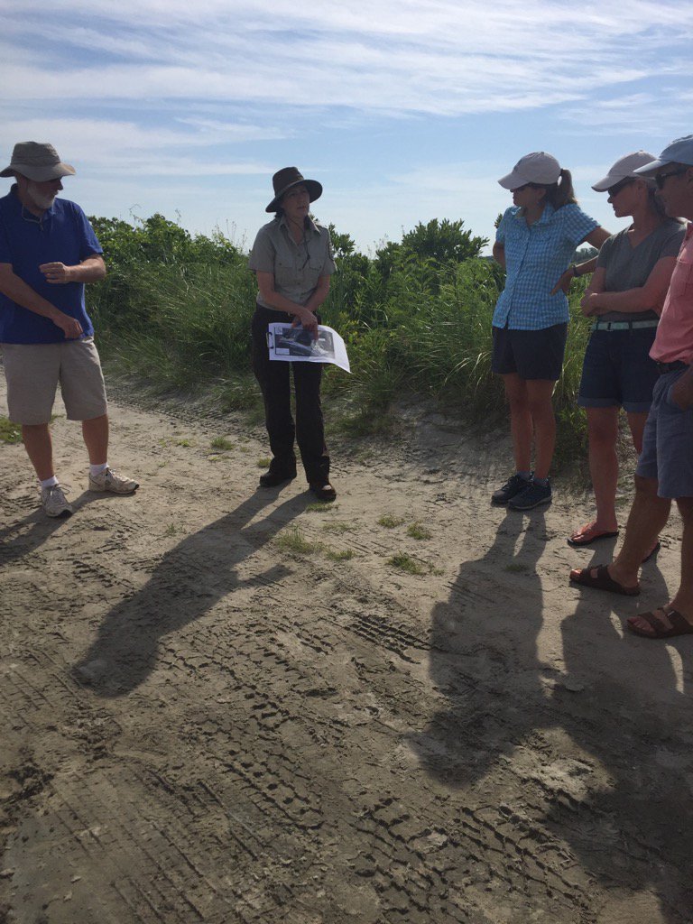 uri_coastalinst's tweet photo. #citrip: 1st stop  #Sachuest Pt. @USFWS and @RI_CRMC talk about restoration and assessment of salt marshes https://t.co/MG7izqhMPP
