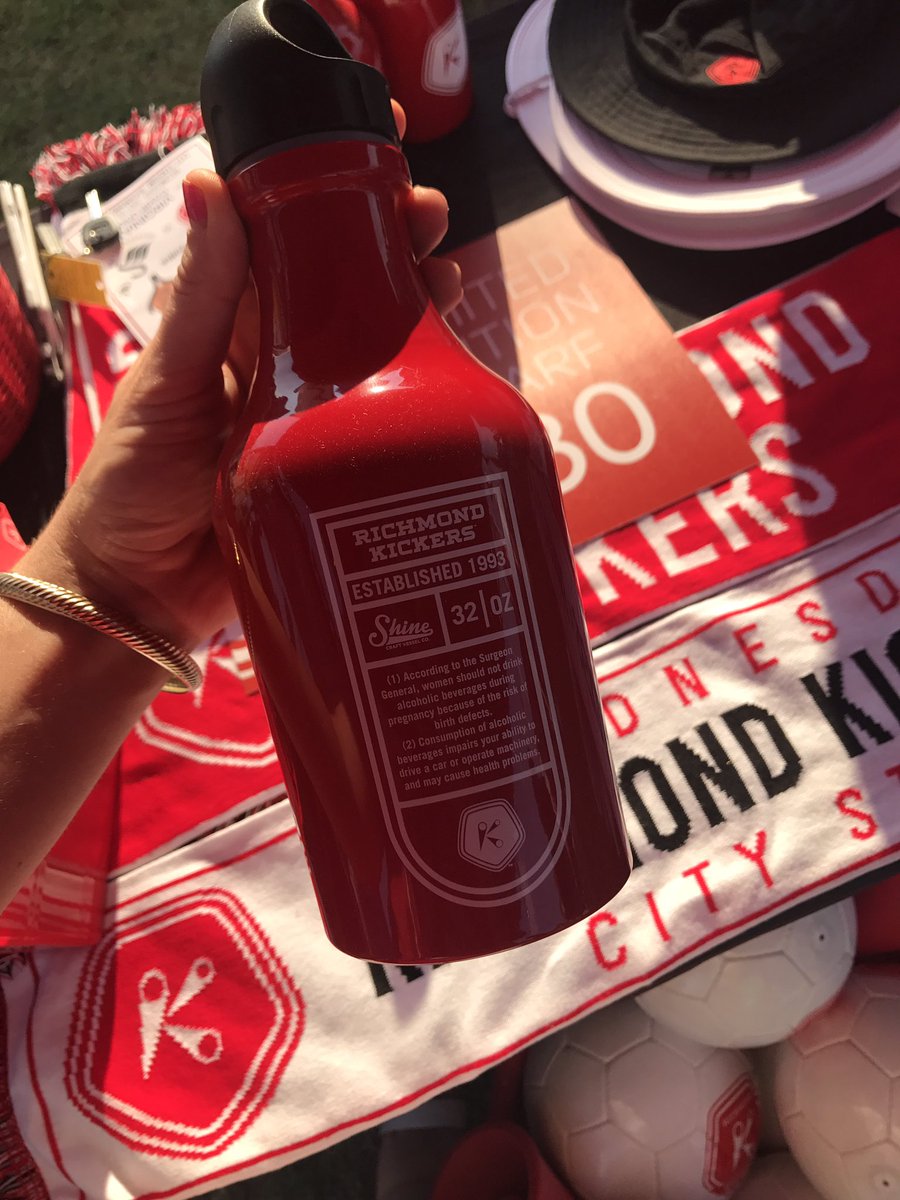 danutamaria's tweet photo. Loved these locally-made @ShineVessels at the @SwansOfficial v @RichmondKickers game last night #soccerswag #kickeroo #futbol https://t.co/fmuoGOTgUo