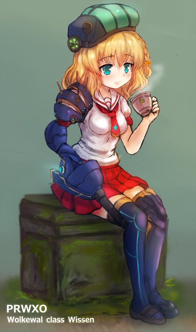 ぴくろぼの過去絵を乗せておきます!のえるさんのキャラでヴィッセンさんです!これもオロチさんと同じくXOのガンナー嬢とハンスさんの絵に乗せたもの。実は全身描いていたのです…!私もメカ少女化やりたかったなぁ(∩'∀`)∩ 