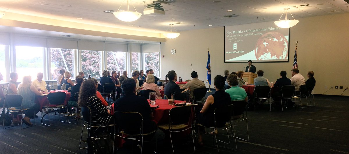 SCSUCIS's tweet image. The start of the #mnstate system international education meeting! #intled #studyabroad #highered @PrezVaidya @stcloudstate @MinnStateEdu