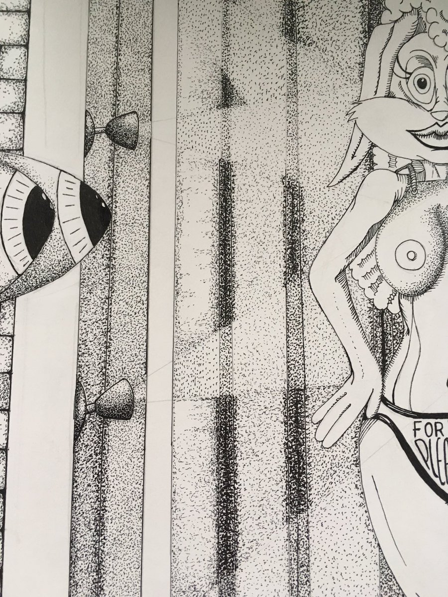 mukekesworld's tweet photo. Sneak peek of a piece I'm exhibiting at a group show! #illustration #fineliner #illustrator #artist #art # #fabriano https://t.co/Q9ce3ltLfd