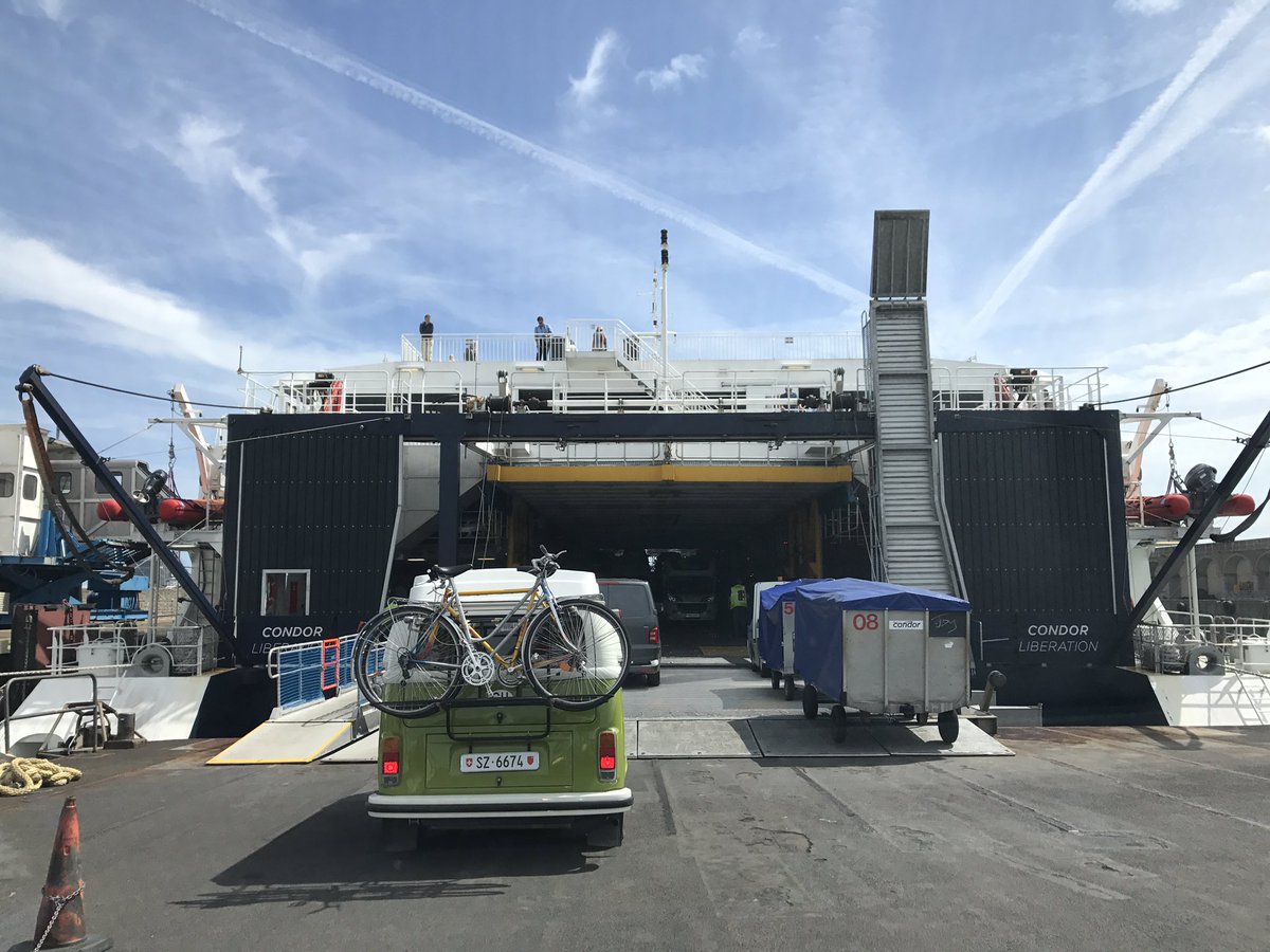 Underway, heading back to GSY. Now due in at 16:15 as Liberation slightly delayed &amp; running one engine down <a href="/DofEGuernsey/">DofE Guernsey</a> <a href="/Condor_Ferries/">Brittany Ferries Guernsey</a>