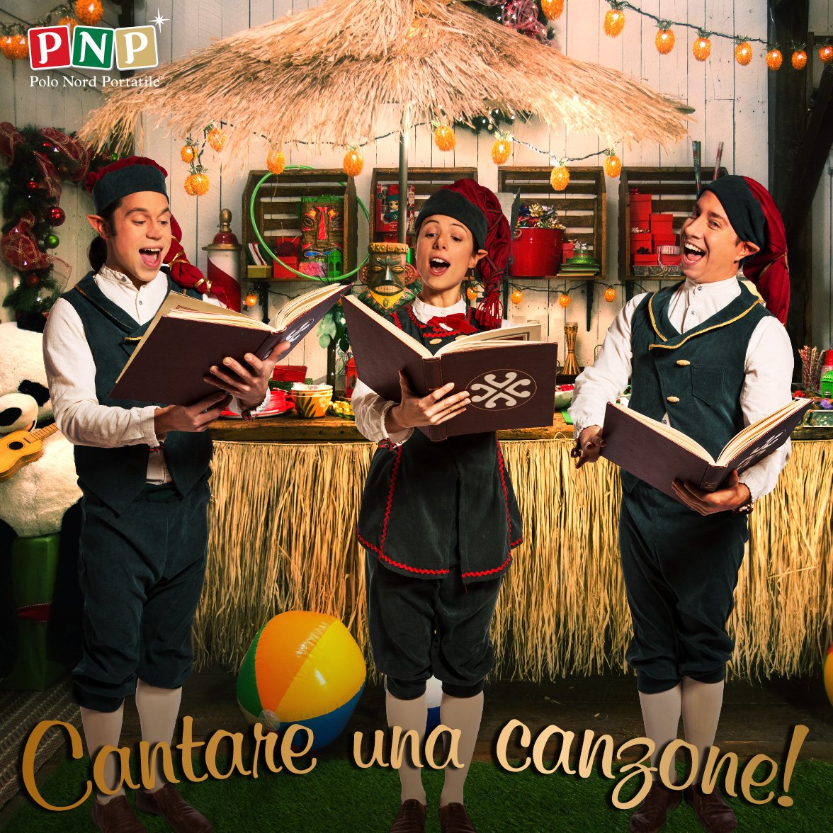 PNPSanta_IT's tweet photo. Vivia ha radunato gli elfi musicisti del villaggio per organizzare un talent show. #LiveDalVillaggioDiBabboNatale https://t.co/Bj79rgTYBj