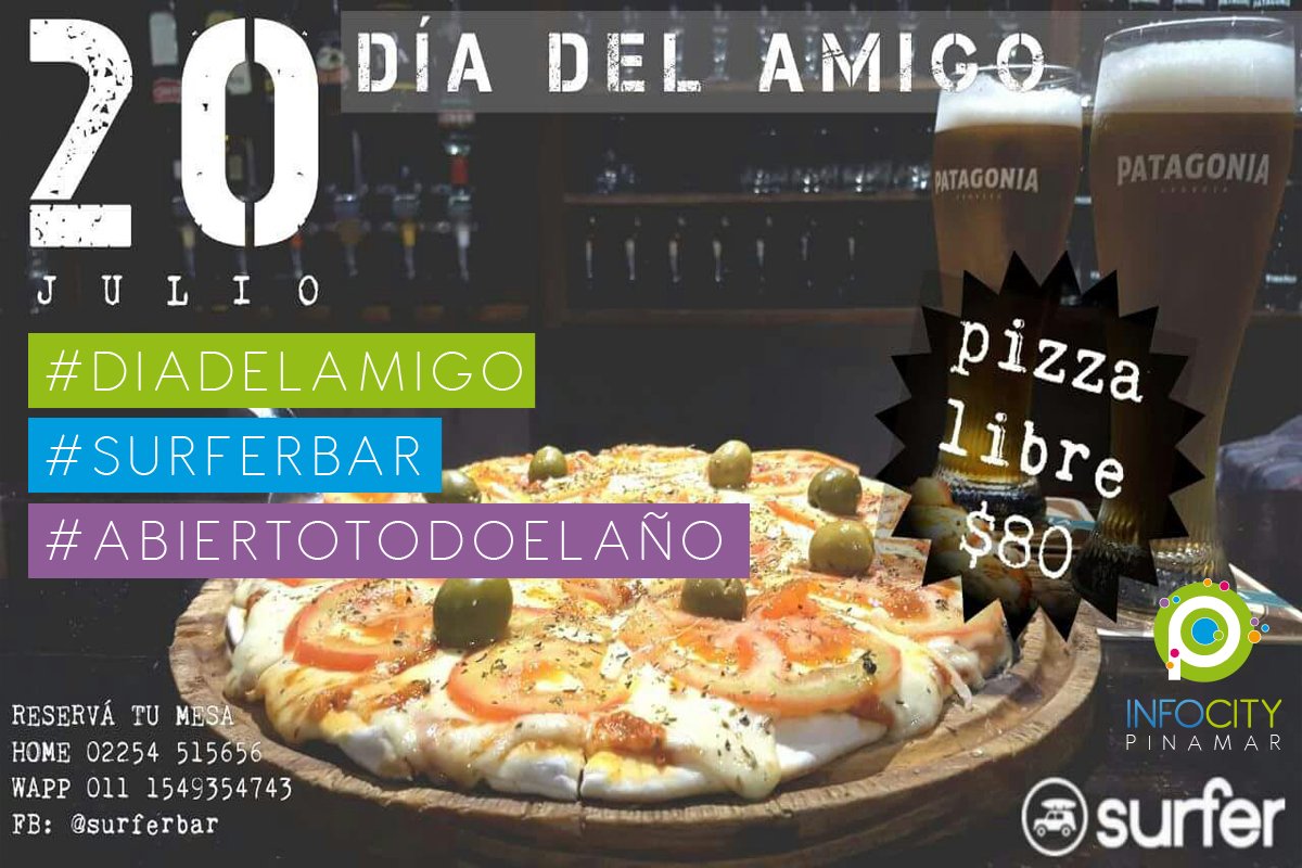 outsidemedia_'s tweet photo. Hace tu reserva a nuestro WTS 11-4935-4743 pedinos tu mesa.
#diadelamigo #surferbar #abiertotodoelaño 
Más info: https://t.co/PXMdP8rdyt https://t.co/IIWrTZ8gkH