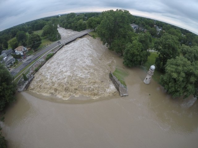 Lanc_Depew_Bee's tweet photo. Ronald Rozler, Lancaster's emergency management coordinator, took some stunning pictures of flooding last Thursday with the help of a drone: https://t.co/FoxZPBF6c8