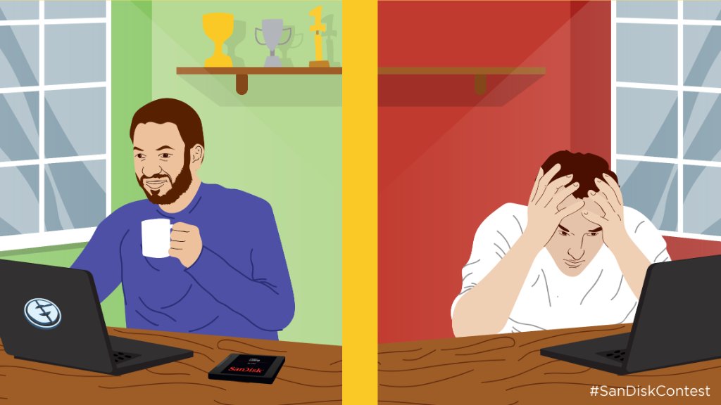 wd_black's tweet image. When competition heats up, your #PC will keep cool and quiet thanks to the Ultra 3D #SSD’s high processing power. #SanDiskContest