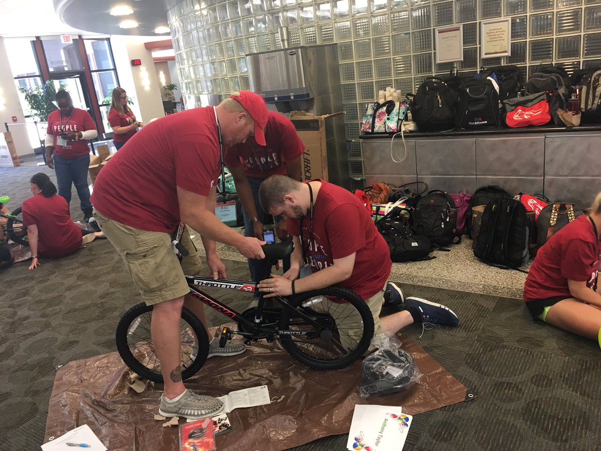 JHrubes's tweet photo. And they are building bikes for @SalArmyDaneCoWI #CUNACMS #keeppurposeconstant https://t.co/Eh0Wc7R6NZ