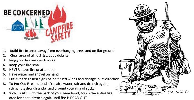 Here's how to properly build and put out a #campfire. More fire prevention tips at smokeybear.com. #idaho #idahome
