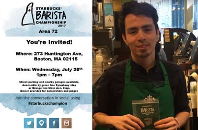 Only 6 more days to the A72 Barista Championship! Jeff is focused on continuous improvement for his partners &amp; customers. Lets cheer him on!
