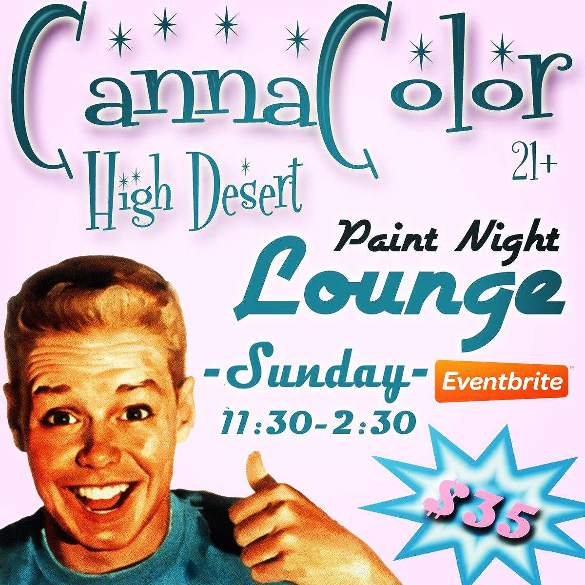 ShineCalifornia's tweet photo. Have you painted and elevated with CannaColor yet? Join us this Sun 11-2:30 in #Hesperia tickets @eventbrite https://t.co/1JqhN2t5zu
