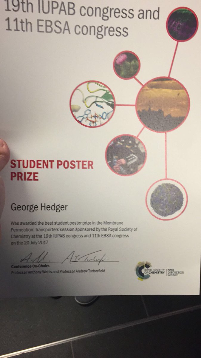 Matth_Chavent's tweet photo. Congrats! George Hedger got a poster award at the #Biophysics2017 for his work on Lipid-Loving ANTS https://t.co/6DWX398UZH #ebsa #iupab2017 https://t.co/xjF6QxK9GN